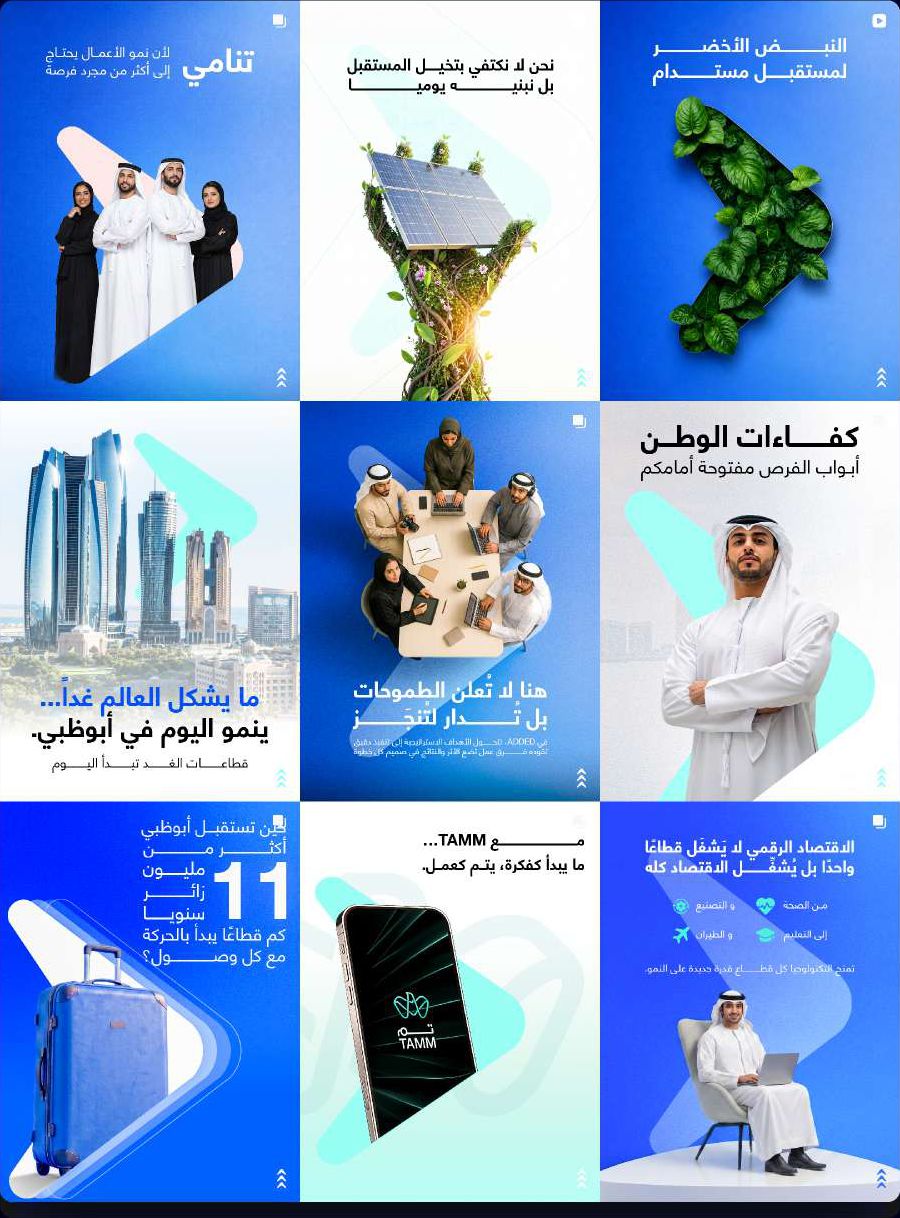 Social grid for the Abu Dhabi Department of Economic Development