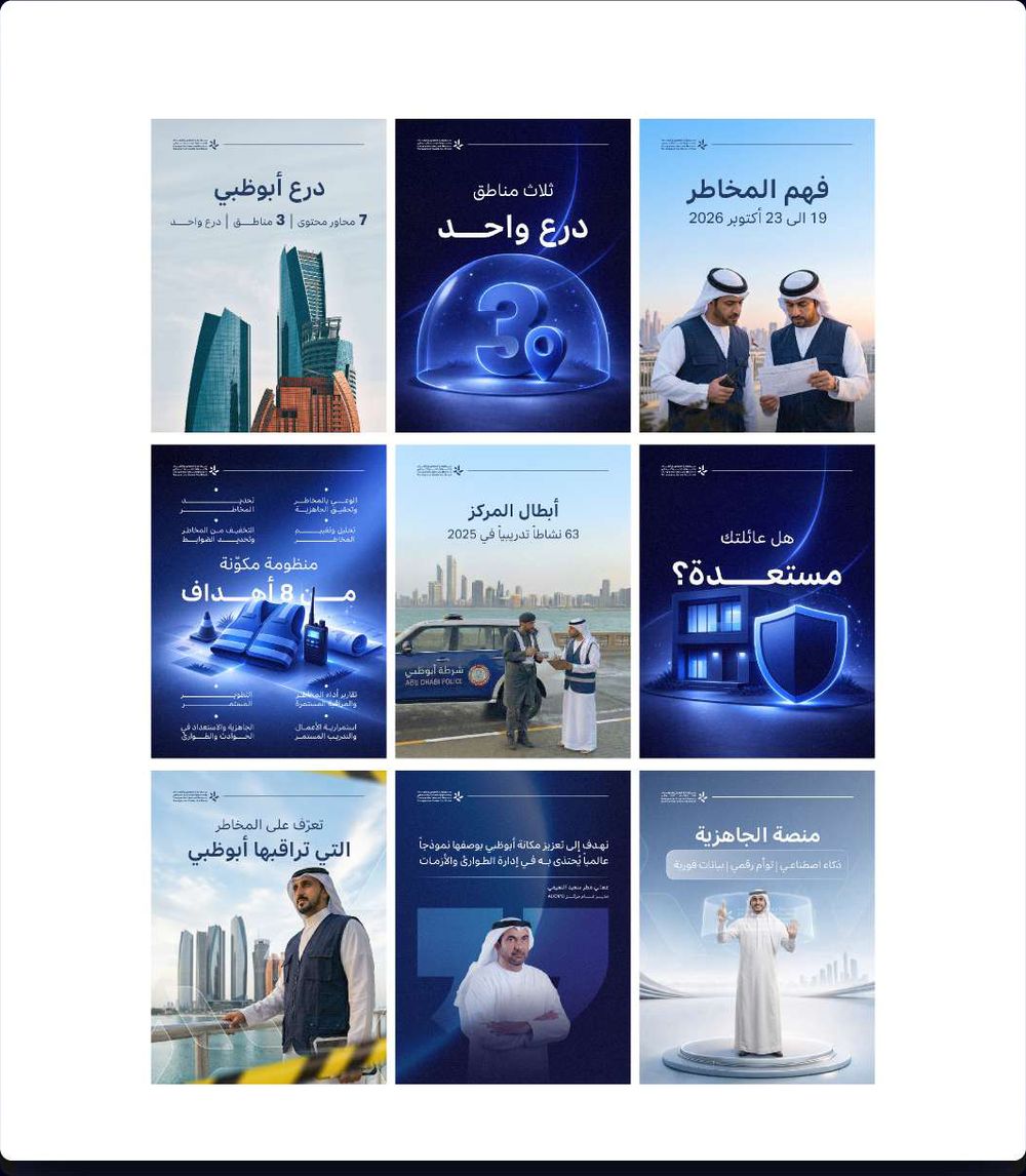 Abu Dhabi Shield readiness campaign grid